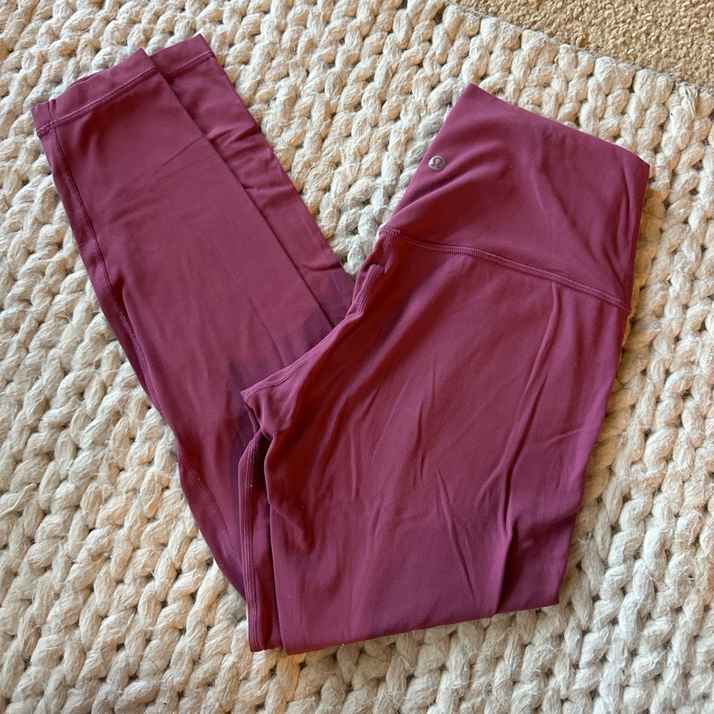 Lululemon align leggings size 8 - super pretty rose color